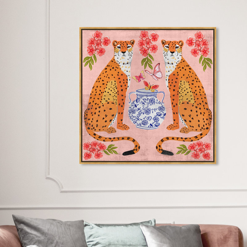 Oliver Gal Great Mother Cheetahs On Canvas by Oliver Gal Graphic Art